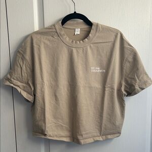 Lululemon Beige Logo T-Shirt